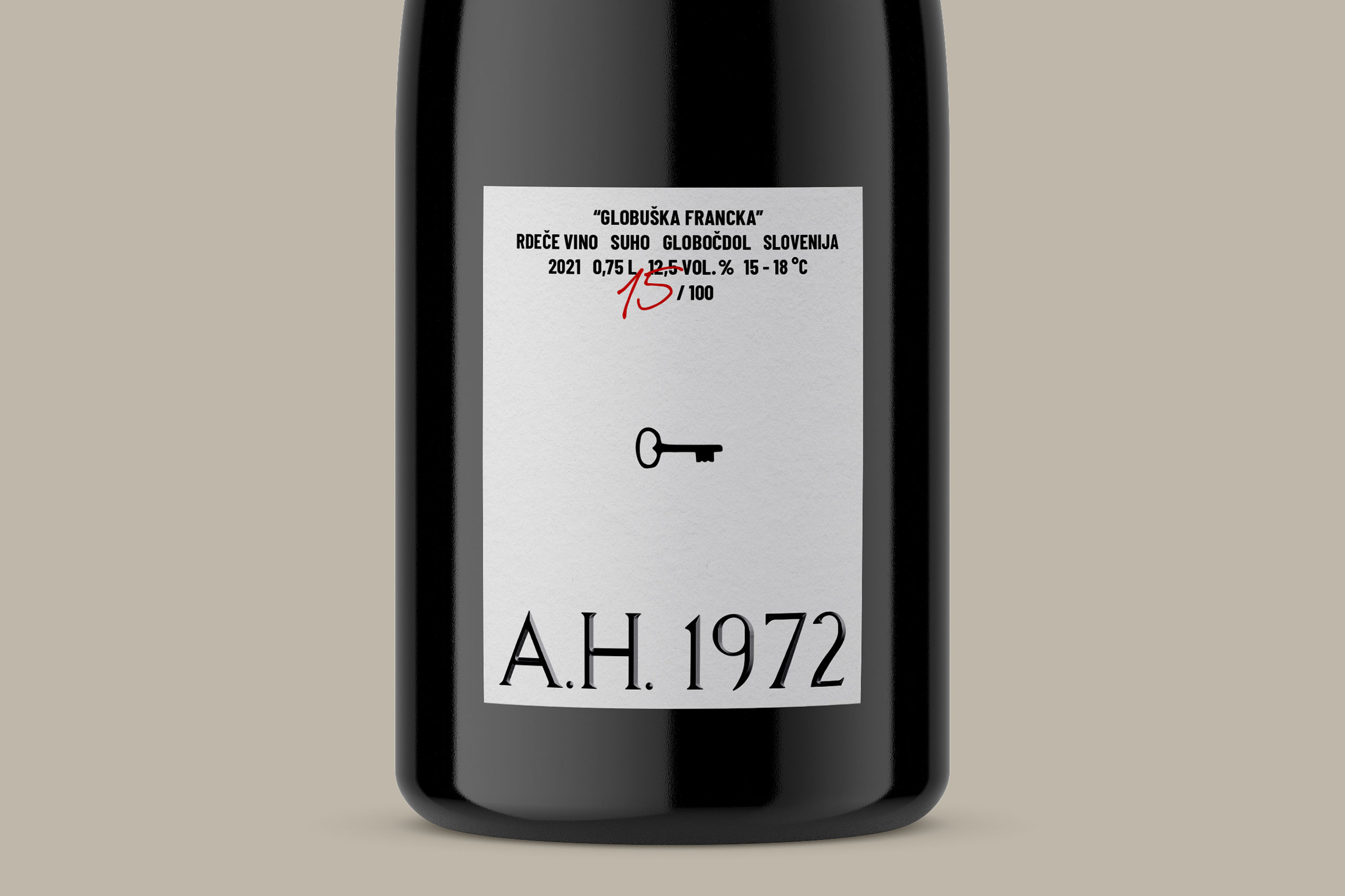 Studio-Hrastar-AH-1972-Bottle-Label